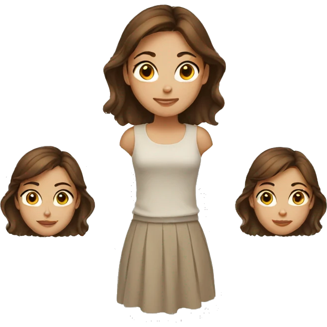 brown haired girl emoji