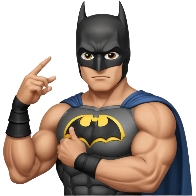 Бэтман с рукой типо приветствие emoji
