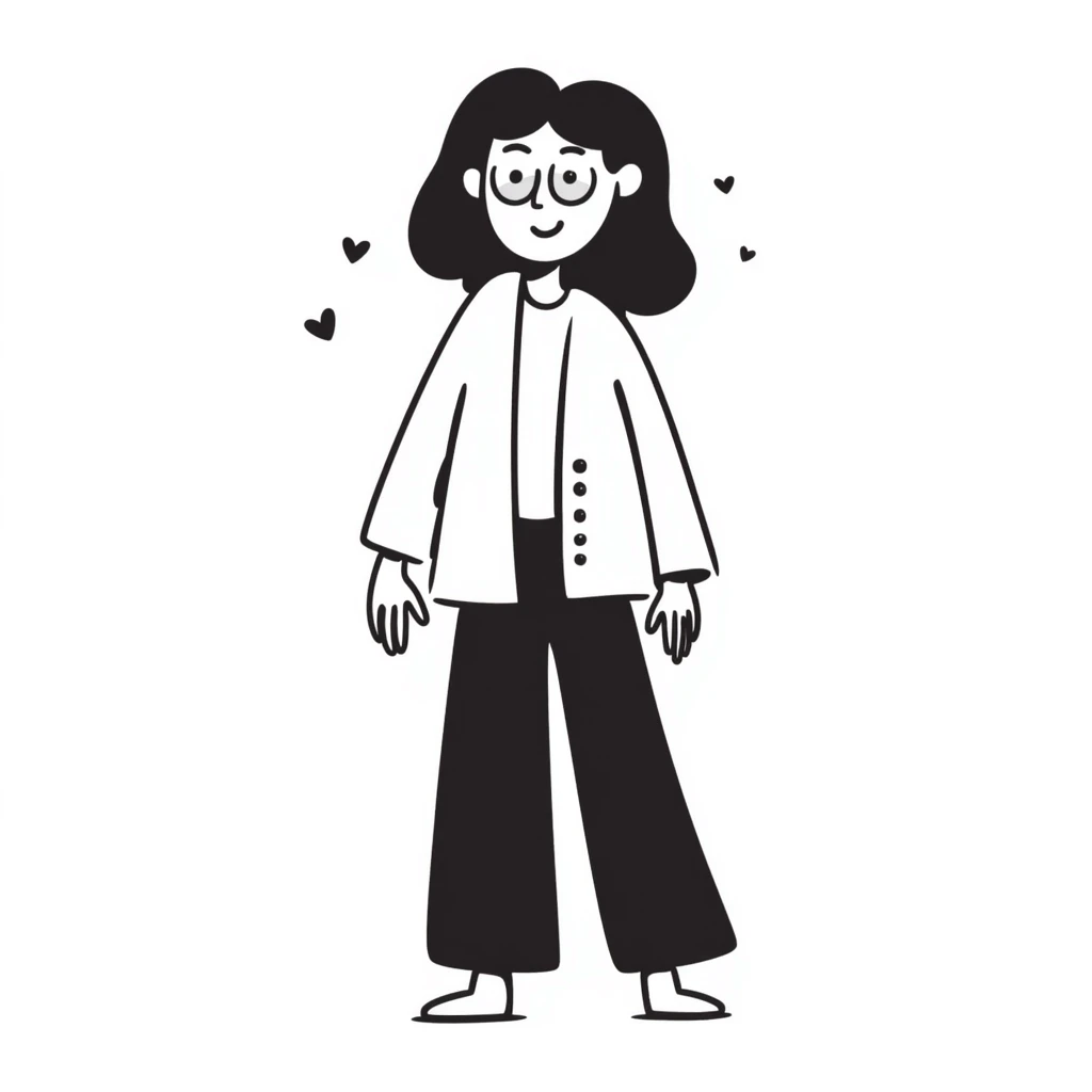 hand-drawn doodle style of 'Dana Dawson', playful, casual, with a small heart accent emoji