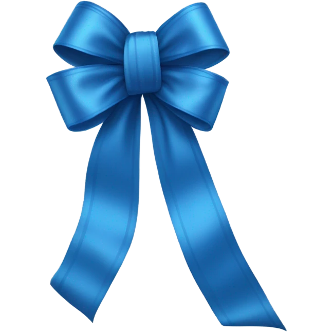 Blue ribbon emoji