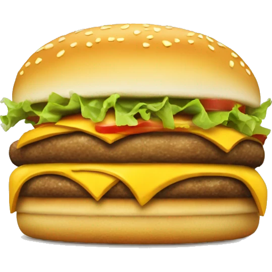 A cheeseburger eating cheeseburgers emoji