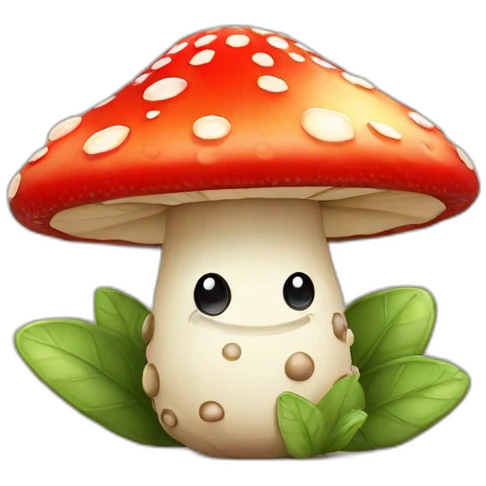 happy fly agaric emoji