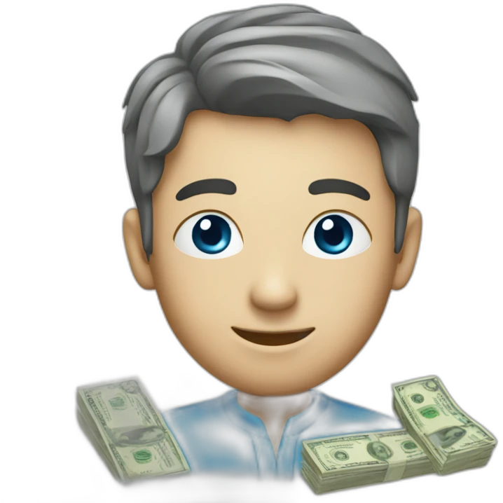 money blue emoji
