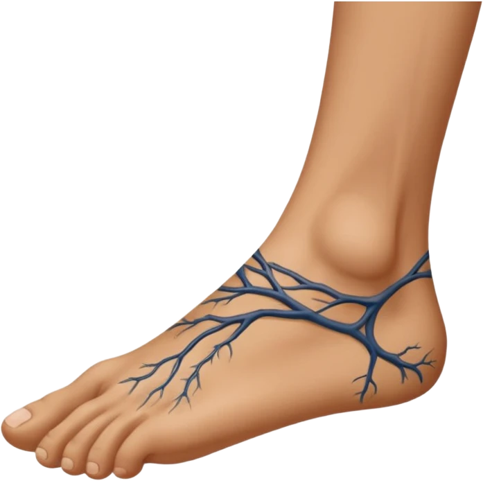 holding a foot by hand emoji