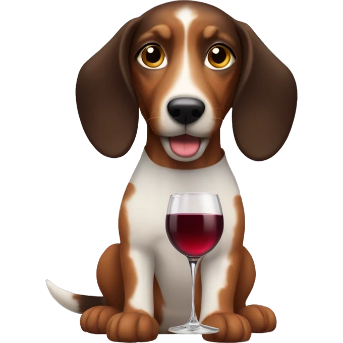 Doxin with a wine glass  emoji