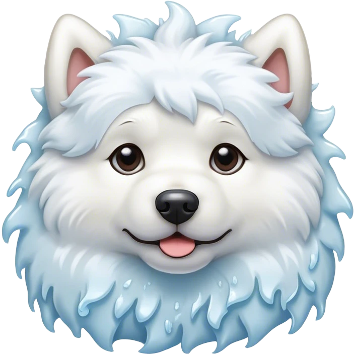 frozen dog emoji