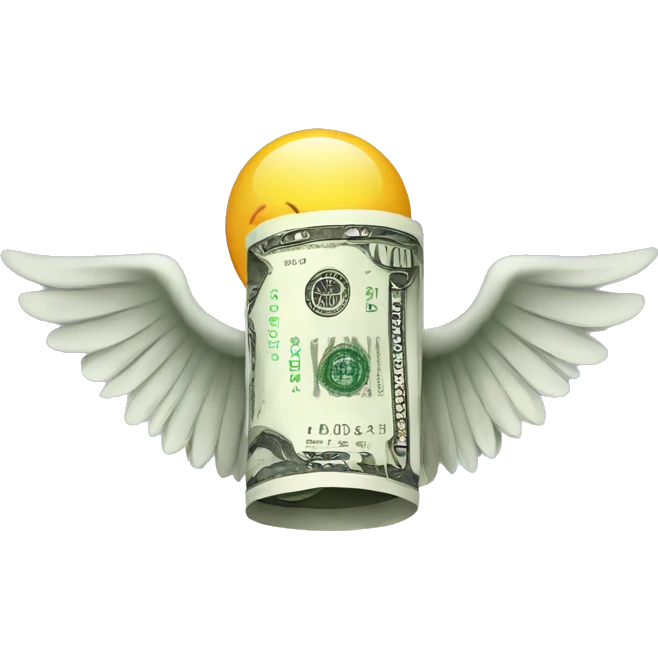 dollars with wings emoji