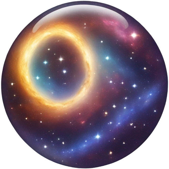 universe in rounded shape emoji