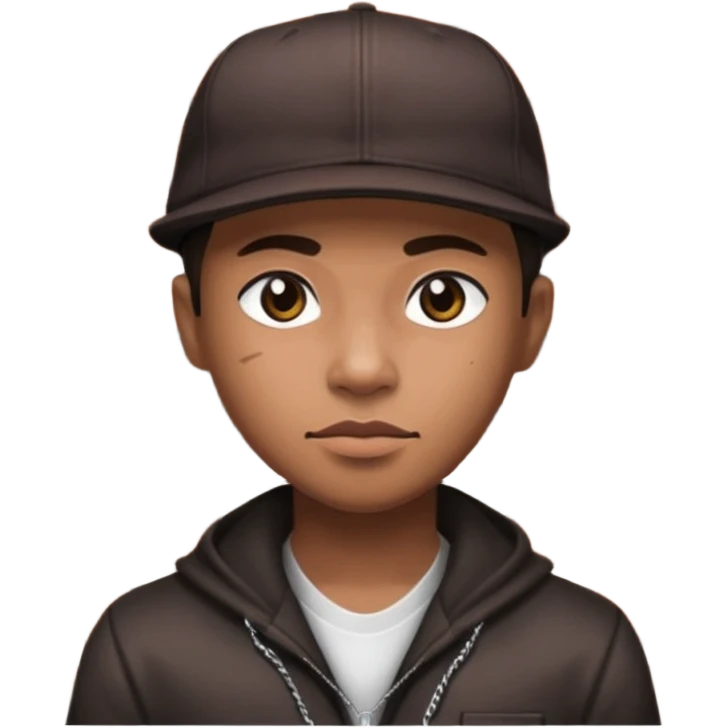 True brown style Filipino gangster while hdi emoji