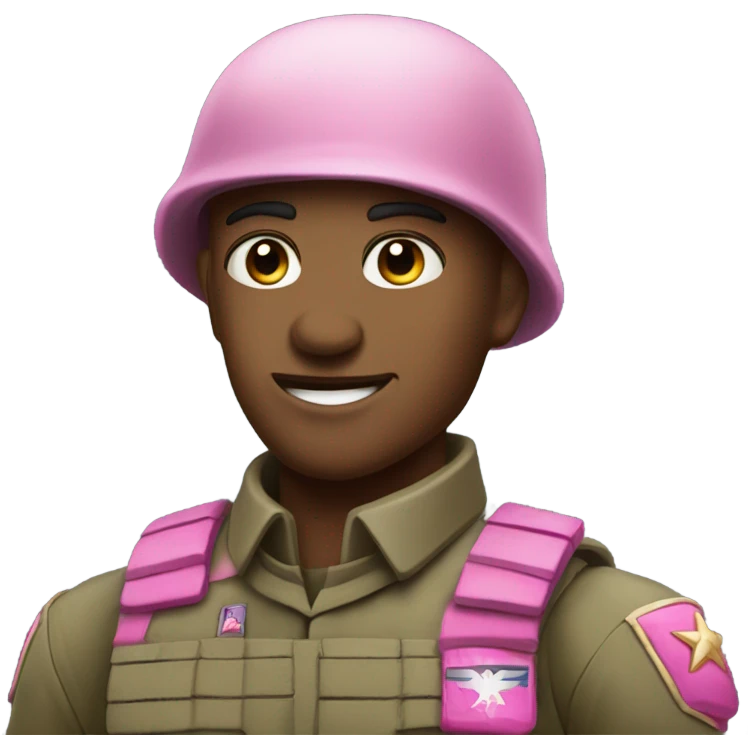 soldier with pink skin triumphant scar  emoji