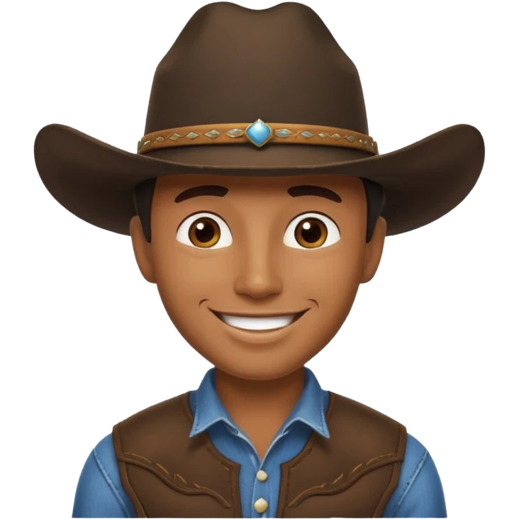 black cowboy emoji