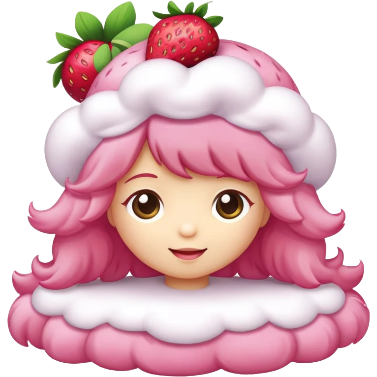 strawberry shortcake pink emoji