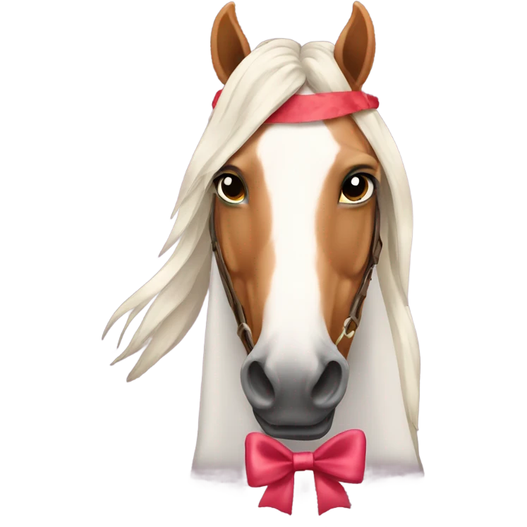 horse with bow emoji
