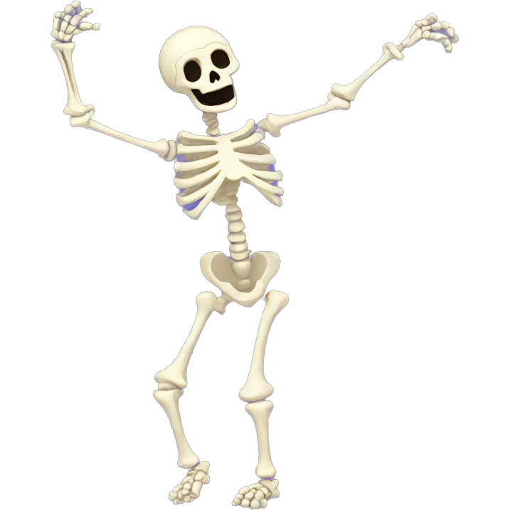 Dancing skeleton emoji