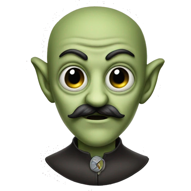 a medevial alien with a mustache  emoji