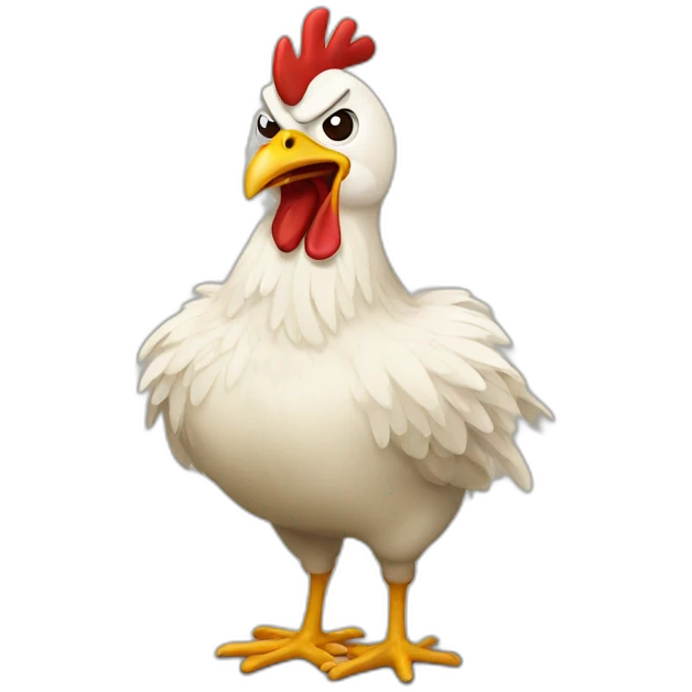 angry chiken emoji