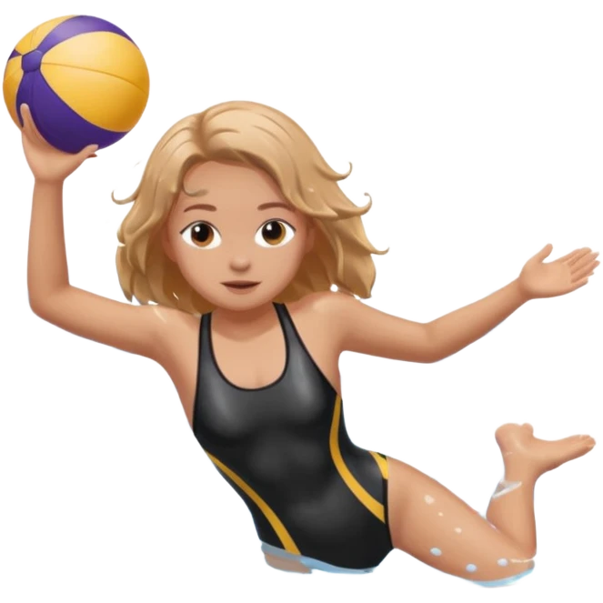 girl swimming laps emoji