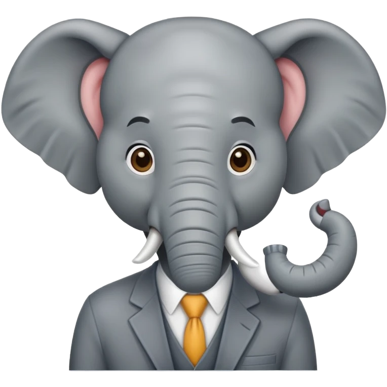 man with elephant features emoji