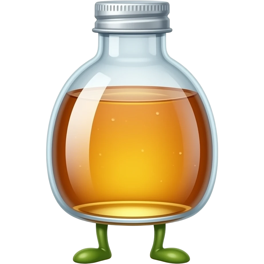 Honey bottle with legs without arms emoji