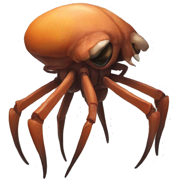 headcrab from half-life with four legs eyesless emoji