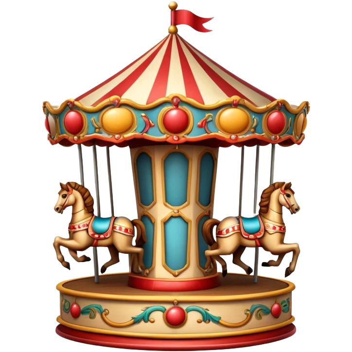 Vintage circus carousel emoji