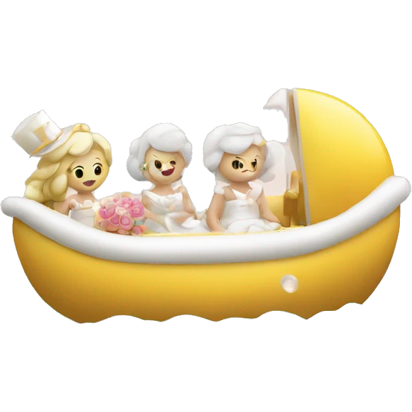 Christening float home with champagne  emoji