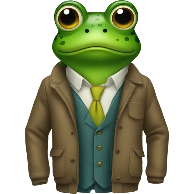 frog wearing clothes  emoji