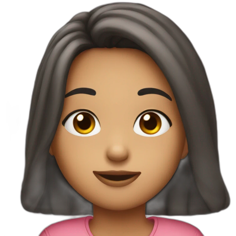 To girl having kisa emoji