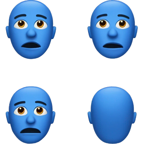 Blue man emoji