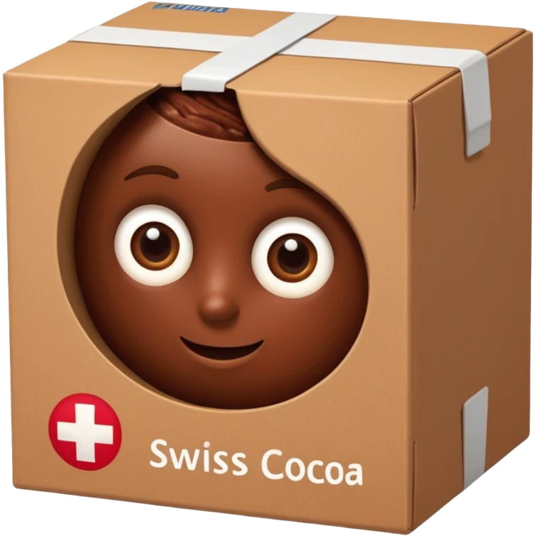 Swiss miss cocoa in box in Swiss miss box emoji
