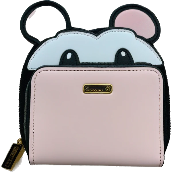 Loungefly light pink with Mouse Ears Wallet emoji