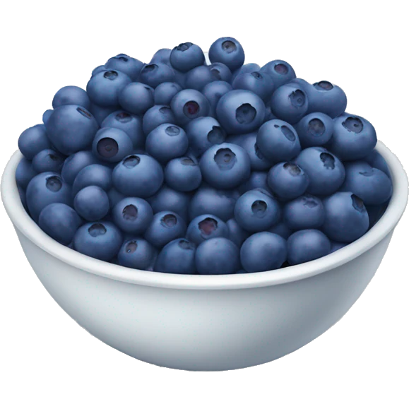 bowl of blueberries emoji