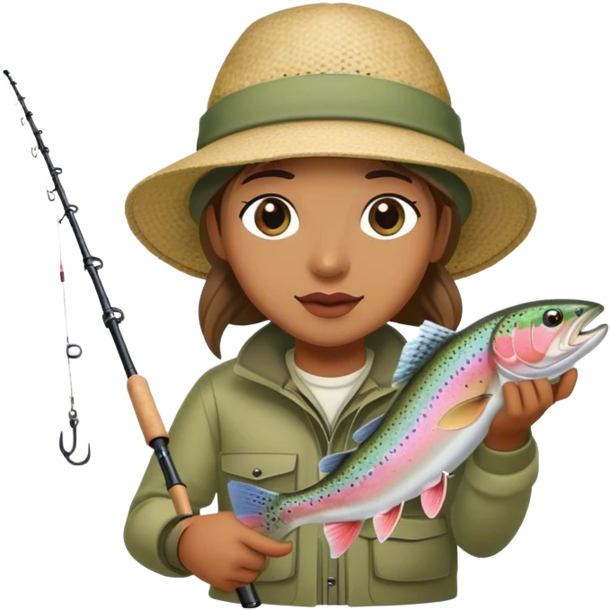 Rainbow trout ..fishing ..for ..rainbow ..trout emoji