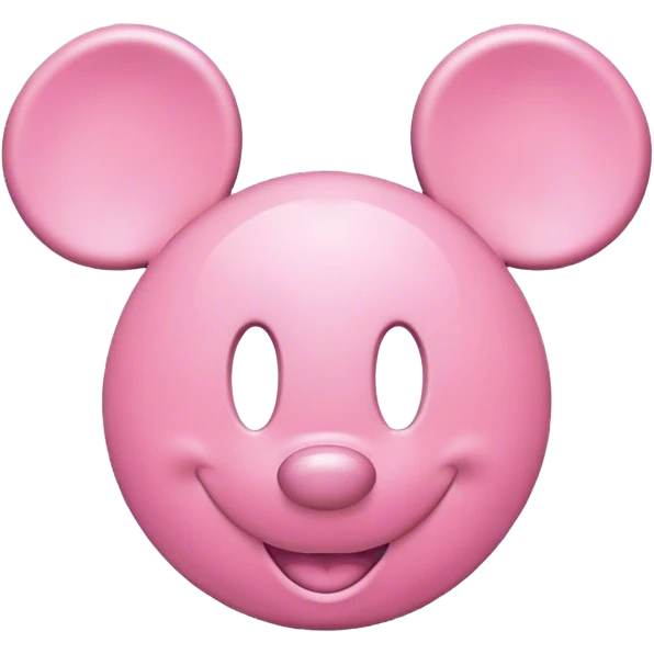 Pink mickey ears from disney world emoji