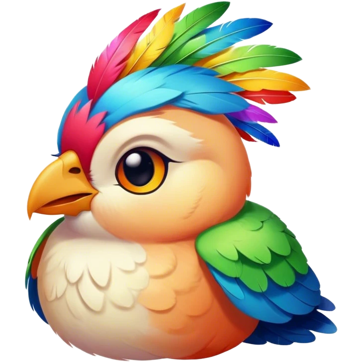 Winking bird emoji