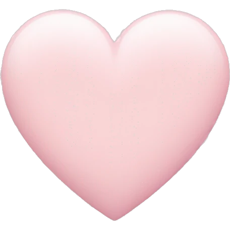 Pastel pink heart emoji