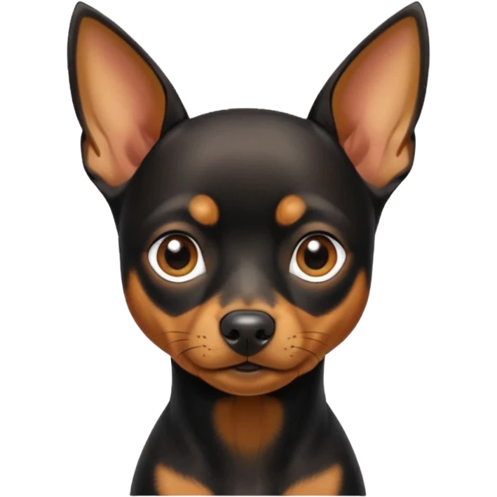 Miniature pinscher dog emoji
