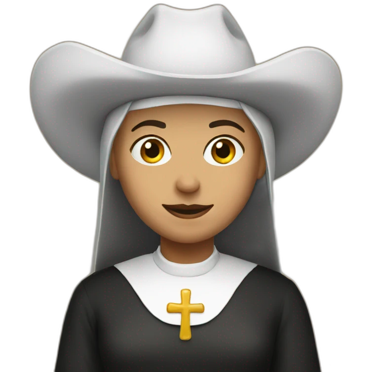Cowboy Nun emoji