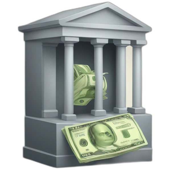 bank receiving money emoji