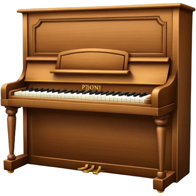 wooden piano emoji