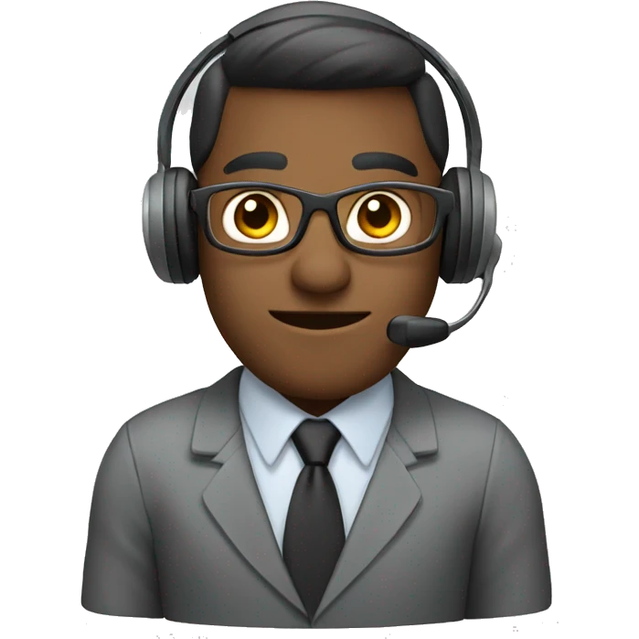 Call center agent emoji