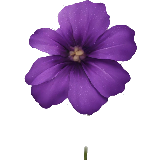 purple solo flower bloom emoji