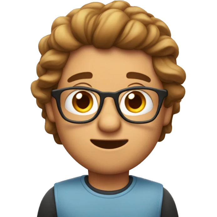 una cara de chico moreno con el pelo un poco rizado con pájaros volando sobre su cabeza dando vueltas emoji