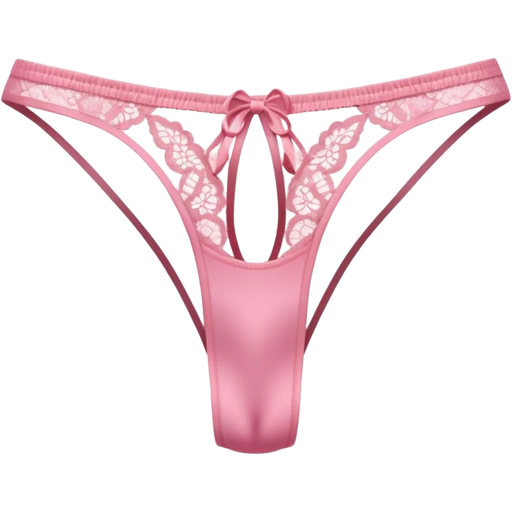 Calcinha rosa fio dental  emoji