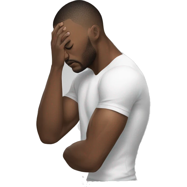 mma fighter holding his head in pain emoji