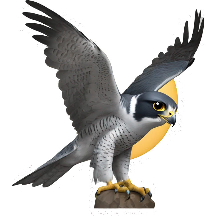 peregrine falcon with ht emoji