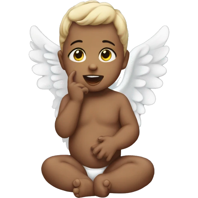 Angel baby emoji