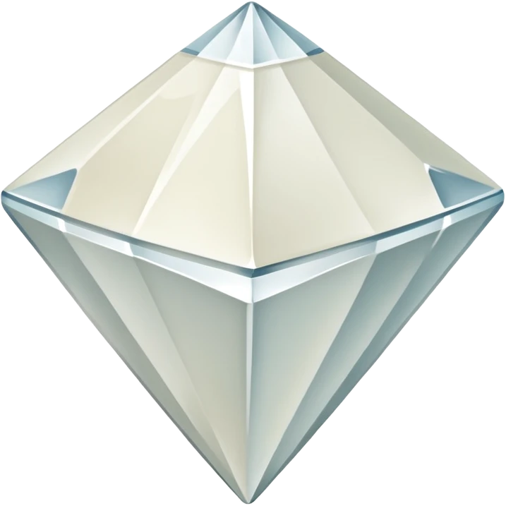 diamond shape carved from ivory. square tilted 45 degrees emoji