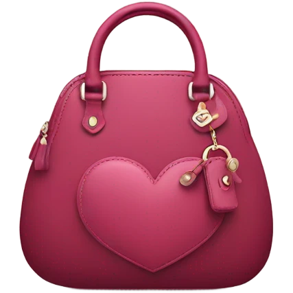 Handbags in heart  emoji