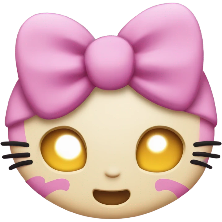 hello kitty face emoji mad  emoji